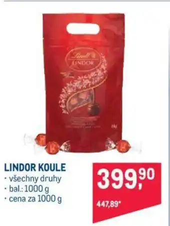 Makro LINDOR KOULE nabídka