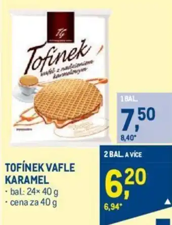 Makro TOFÍNEK VAFLE KARAMEL nabídka