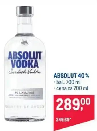 Makro ABSOLUT 40% nabídka