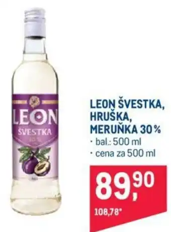 LEON ŠVESTKA, HRUŠKA, MERUŇKA 30%