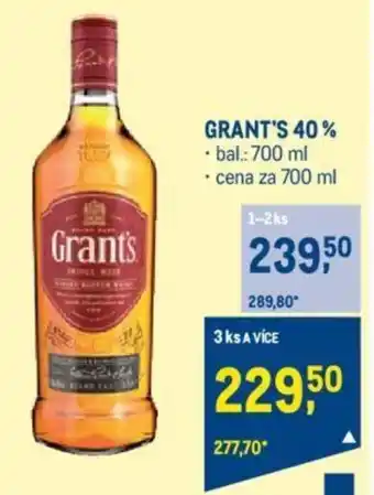 Makro GRANT'S 40% nabídka