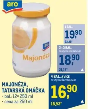 Makro MAJONÉZA, TATARSKA OMACKA nabídka