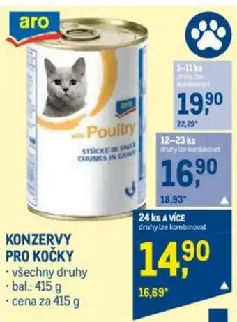Makro KONZERVY PRO KOČKY nabídka