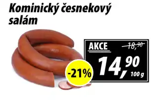 ZEMAN Kominický česnekový salám nabídka