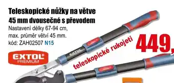 EVA Teleskopické nůžky na větve 45 mm dvousečné s převodem nabídka