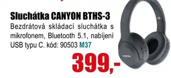 Sluchátka CANYON BTHS-3