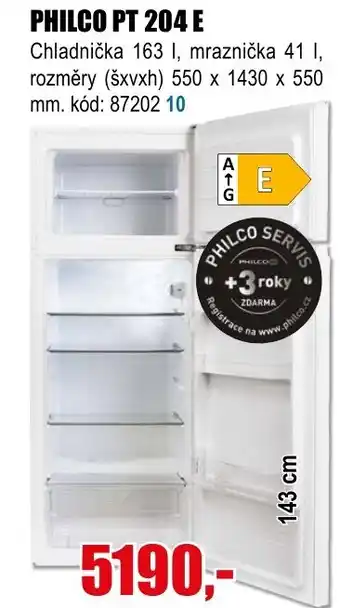 EVA PHILCO PT 204 E nabídka