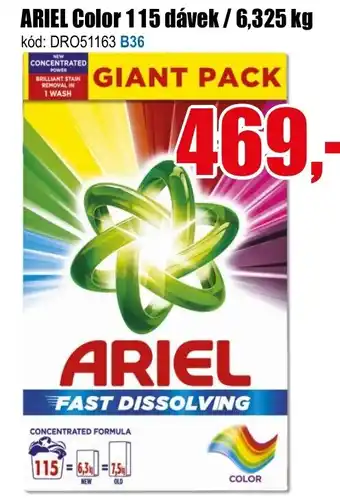 EVA ARIEL Color 115 dávek/6,325 kg nabídka