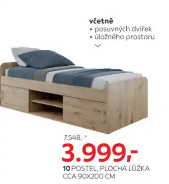 Kika Nábytek POSTEL, PLOCHA LŮŽKA CCA 90X200 CM nabídka
