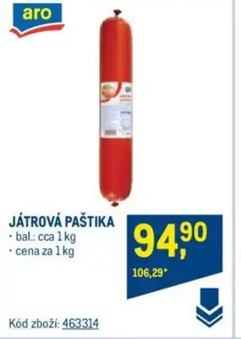 Makro JÁTROVÁ PAŠTIKA nabídka