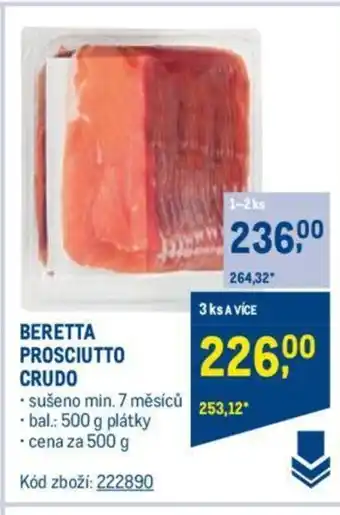 Makro BERETTA PROSCIUTTO CRUDO nabídka