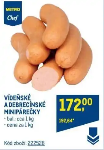 Makro VIDENSKE A DEBRECINSKE MINIPÁREČKY nabídka