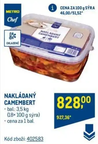 Makro NAKLÁDANÝ CAMEMBERT nabídka
