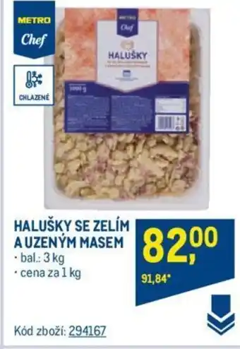 Makro HALUŠKY SE ZELÍM A UZENÝM MASEM nabídka