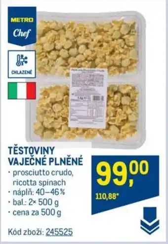 Makro TĚSTOVINY VAJEČNÉ PLNĚNÉ nabídka
