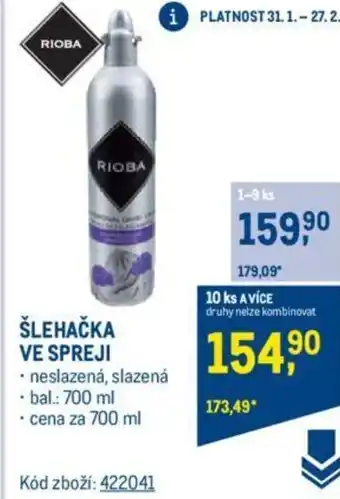 Makro ŠLEHAČKA VE SPREJI nabídka