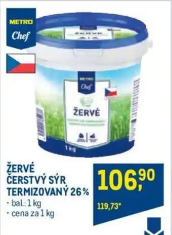 Makro ŽERVÉ ČERSTVÝ SÝR TERMIZOVANÝ 26% nabídka