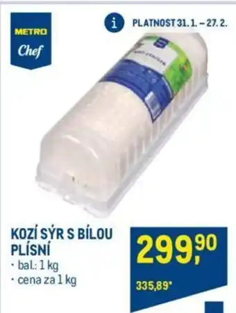 Makro KOZÍ SÝR S BÍLOU PLÍSNÍ nabídka