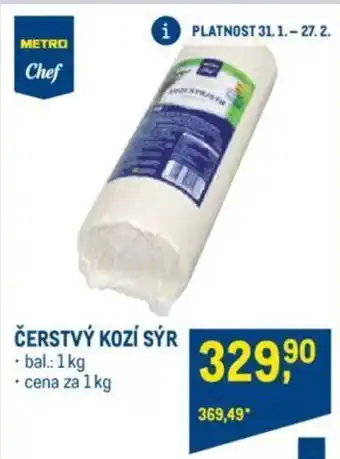 Makro ČERSTVÝ KOZÍ SÝR nabídka
