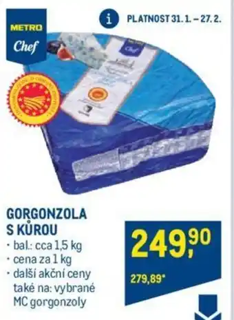 Makro GORGONZOLA S KŮROU nabídka
