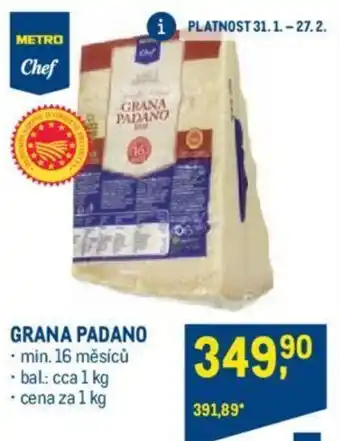 Makro GRANA PADANO nabídka