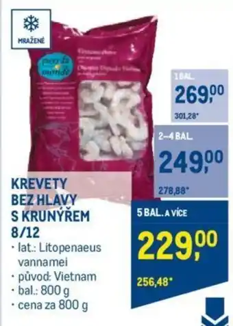 Makro KREVETY BEZ HLAVY S KRUNÝŘEM 8/12 nabídka