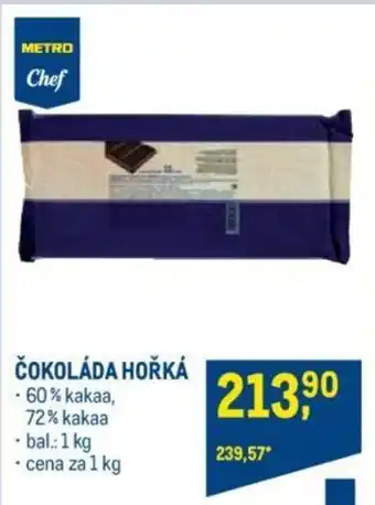 Makro ČOKOLÁDA HOŘKÁ nabídka
