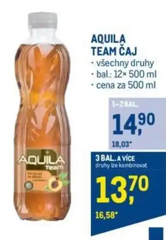 Makro AQUILA TEAM ČAJ nabídka