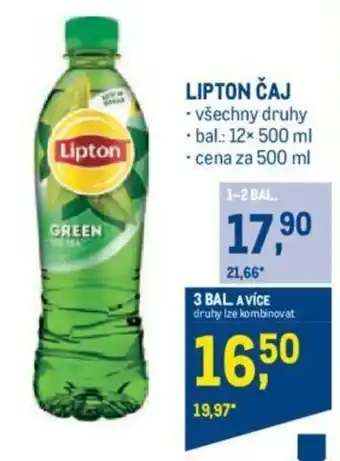 Makro LIPTON ČAJ nabídka
