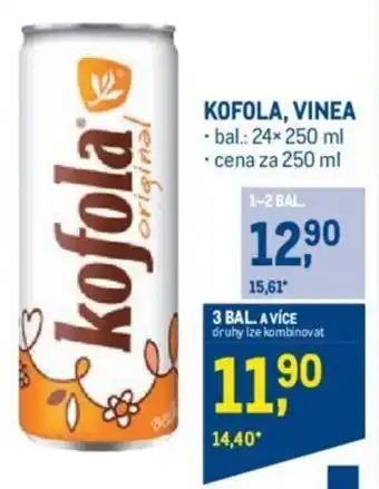 Makro KOFOLA, VINEA nabídka