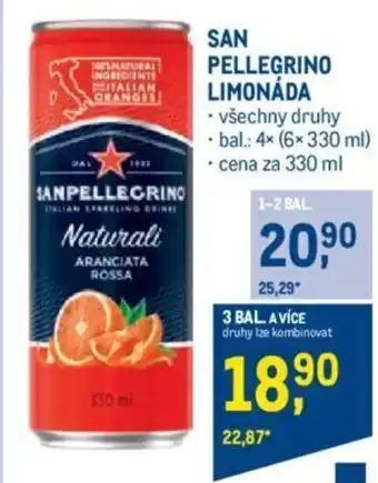 Makro SAN PELLEGRINO LIMONÁDA nabídka