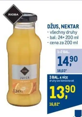 Makro DŽUS, NEKTAR nabídka