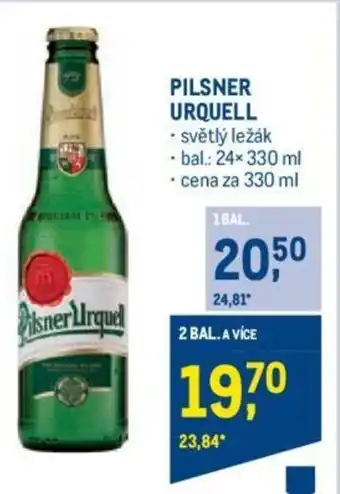 Makro PILSNER URQUELL nabídka