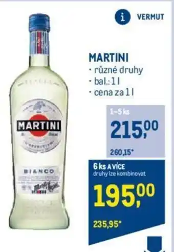 Makro MARTINI nabídka