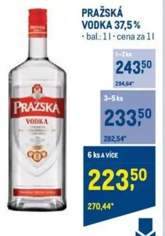 Makro PRAŽSKÁ VODKA 37,5% nabídka