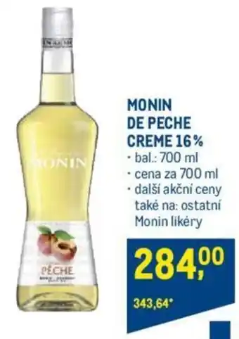 Makro MONIN DE PECHE CREME 16% nabídka