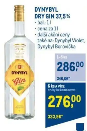 Makro DYNYBYL DRY GIN 37,5% nabídka