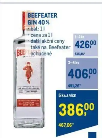 Makro BEEFEATER GIN 40% nabídka
