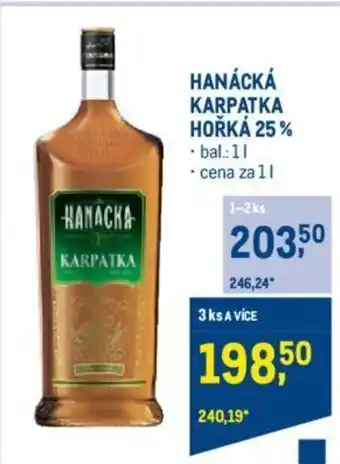 Makro HANÁCKÁ KARPATKA HOŘKÁ 25% nabídka