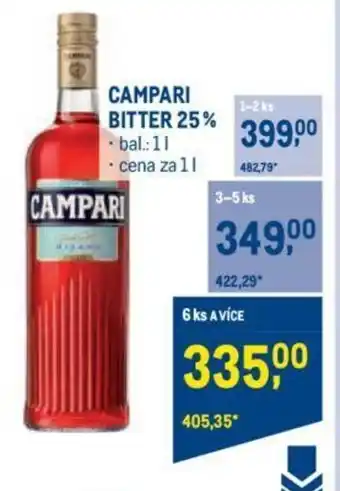 Makro CAMPARI BITTER 25% nabídka