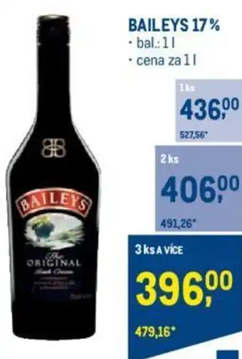 Makro BAILEYS 17% nabídka