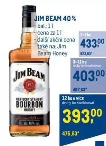 Makro JIM BEAM 40% nabídka
