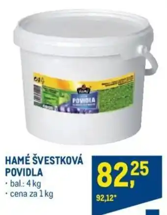 Makro HAMÉ ŠVESTKOVÁ POVIDLA nabídka