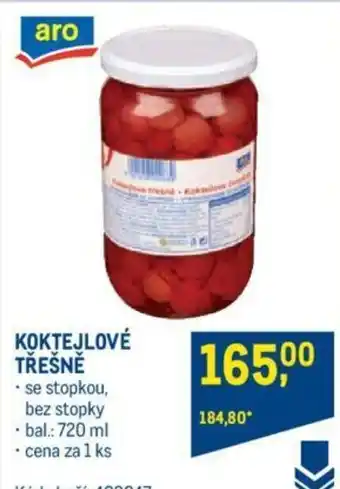 Makro KOKTEJLOVÉ TŘEŠNĚ nabídka