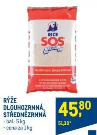 Makro RÝŽE DLOUHOZRNNÁ, STŘEDNĚZRNNÁ nabídka