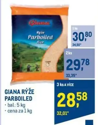 Makro GIANA RÝŽE PARBOILED nabídka