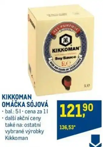 Makro KIKKOMAN OMÁČKA SÓJOVÁ nabídka