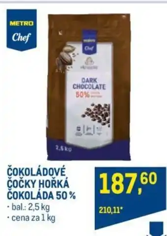 Makro ČOKOLÁDOVÉ COCKY HORKA ČOKOLÁDA 50% nabídka