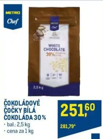 Makro ČOKOLÁDOVÉ ČOČKY BÍLÁ ČOKOLÁDA 30% nabídka