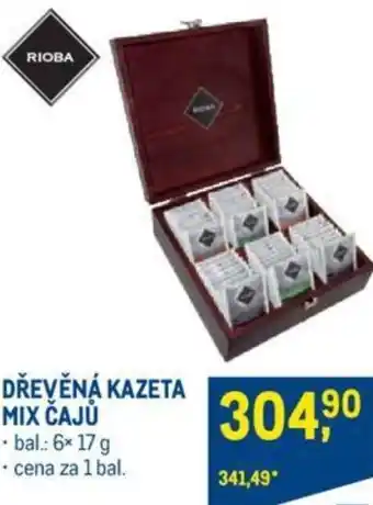 DŘEVĚNÁ KAZETA MIX ČAJŮ